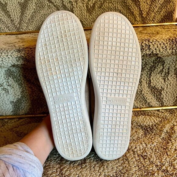 EUC Vince Women's Verrell Slip On Taupe Suede Sneakers US Size 8.5 Medium - Picture 5 of 7